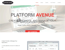 Tablet Screenshot of platformavenue.com